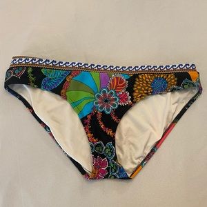 TRINA TURK Paisley/Floral Swim Bottoms, Size 12